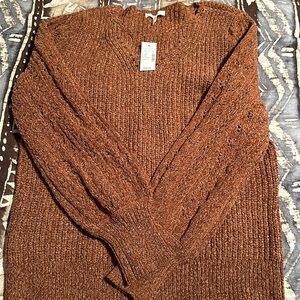 Brand new Maurice’s Sweater, Size Large, Brown in color